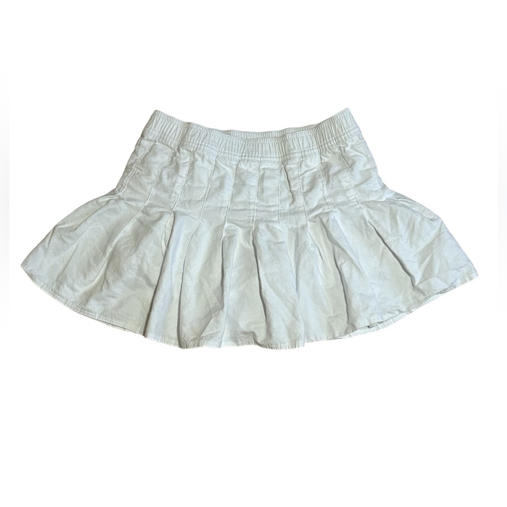 White Abercrombie And Fitch Pleated Skirt